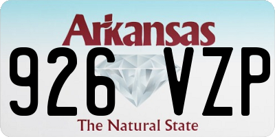 AR license plate 926VZP