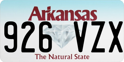 AR license plate 926VZX