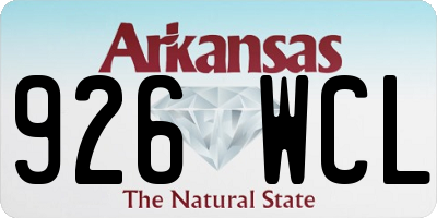 AR license plate 926WCL