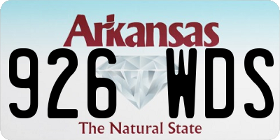 AR license plate 926WDS
