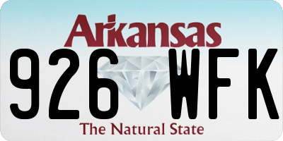AR license plate 926WFK