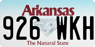 AR license plate 926WKH