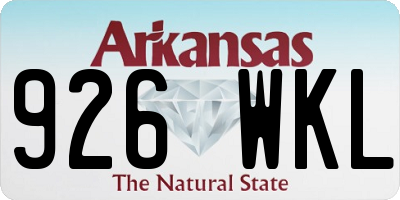 AR license plate 926WKL