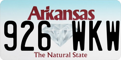 AR license plate 926WKW