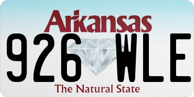 AR license plate 926WLE
