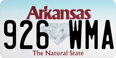 AR license plate 926WMA