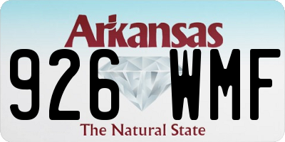 AR license plate 926WMF
