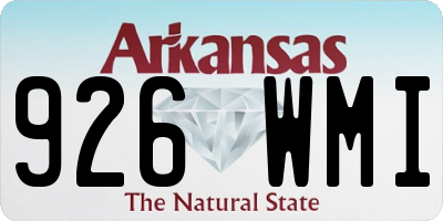 AR license plate 926WMI
