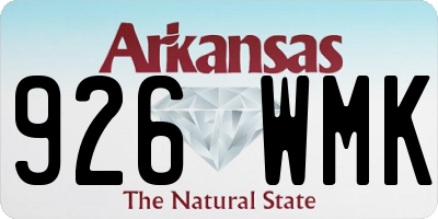AR license plate 926WMK
