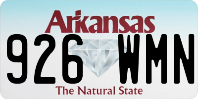 AR license plate 926WMN
