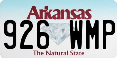 AR license plate 926WMP