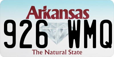 AR license plate 926WMQ