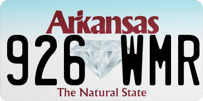 AR license plate 926WMR