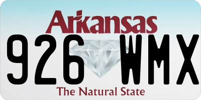 AR license plate 926WMX