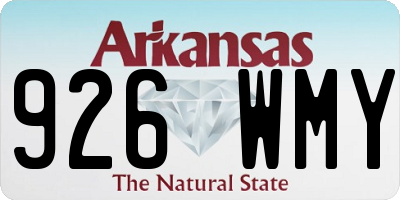 AR license plate 926WMY