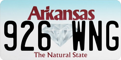 AR license plate 926WNG