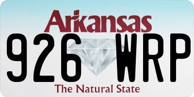AR license plate 926WRP
