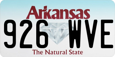 AR license plate 926WVE