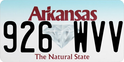 AR license plate 926WVV