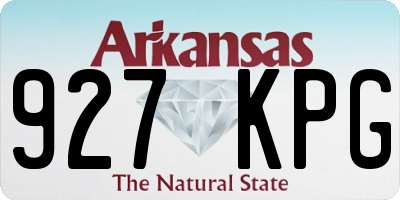 AR license plate 927KPG