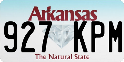 AR license plate 927KPM