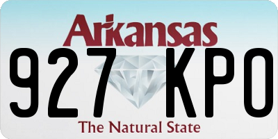 AR license plate 927KPO