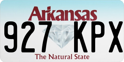 AR license plate 927KPX