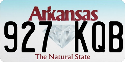 AR license plate 927KQB