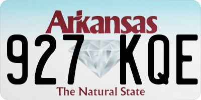 AR license plate 927KQE