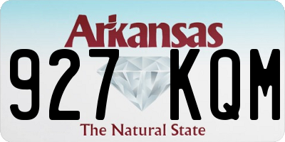 AR license plate 927KQM