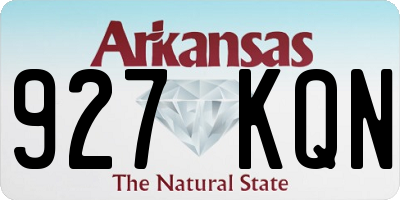 AR license plate 927KQN