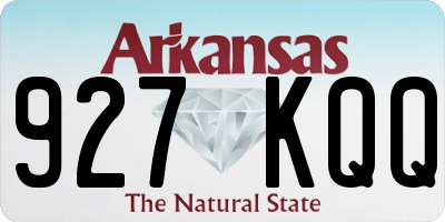 AR license plate 927KQQ