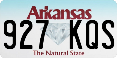 AR license plate 927KQS