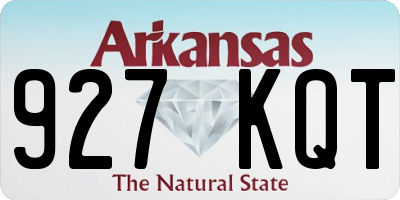 AR license plate 927KQT
