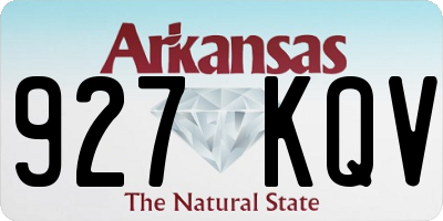 AR license plate 927KQV