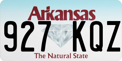 AR license plate 927KQZ