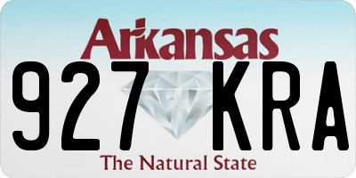 AR license plate 927KRA