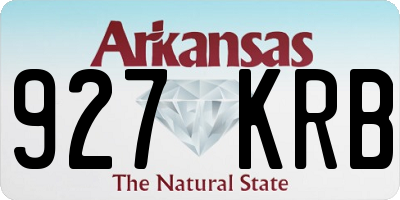 AR license plate 927KRB