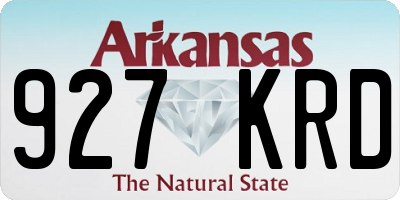 AR license plate 927KRD