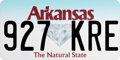 AR license plate 927KRE