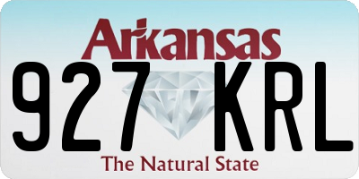 AR license plate 927KRL