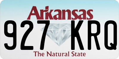 AR license plate 927KRQ