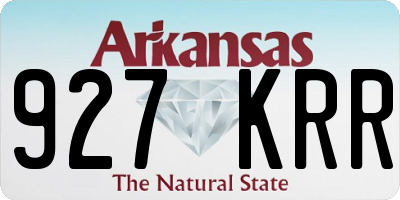 AR license plate 927KRR