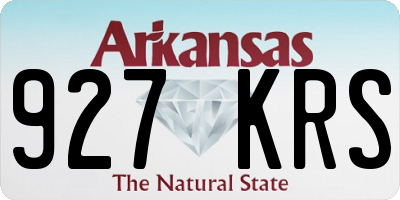 AR license plate 927KRS