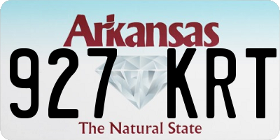AR license plate 927KRT