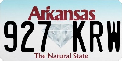 AR license plate 927KRW
