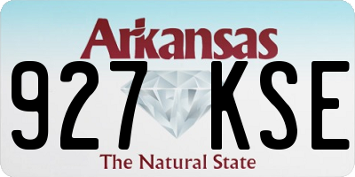AR license plate 927KSE