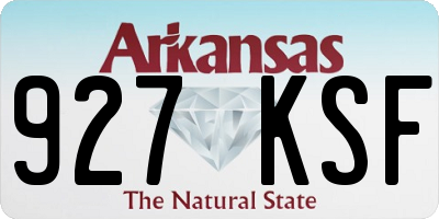 AR license plate 927KSF