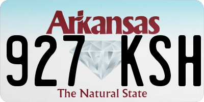 AR license plate 927KSH