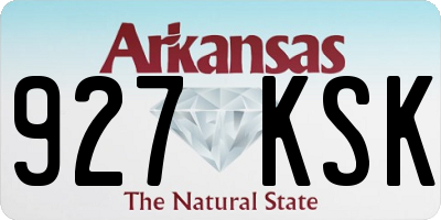 AR license plate 927KSK